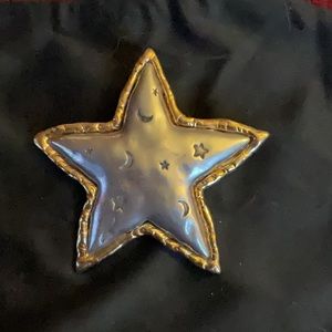 Brooch stars and moon. Vintage signed